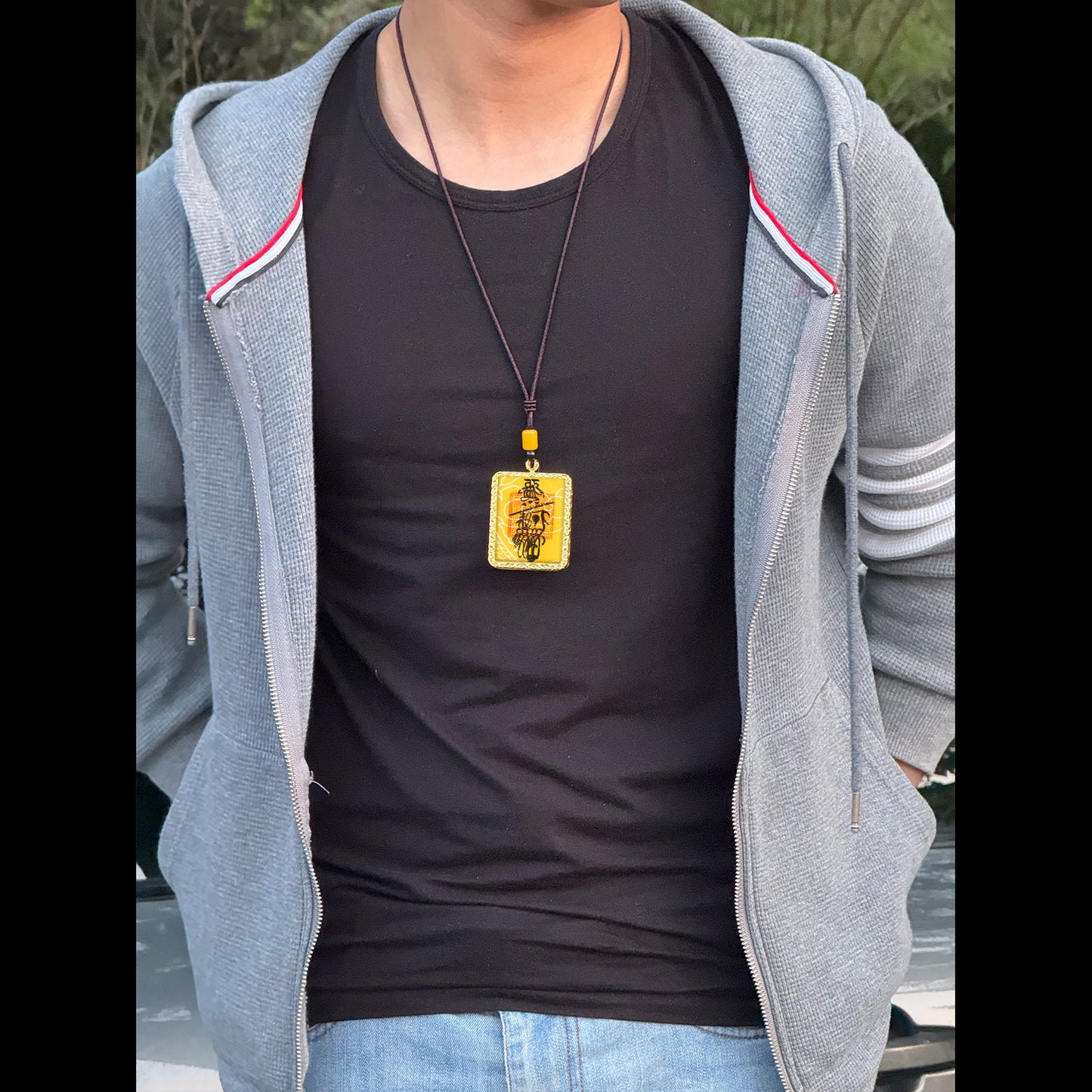 Taoist culture talisman necklace-attract wealth, Zhao Gongming God of Wealth